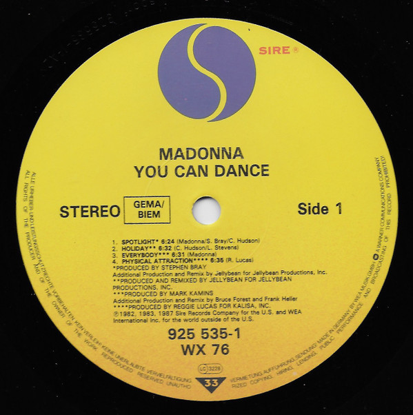 Madonna - You Can Dance | Sire (925 535-1) - 3