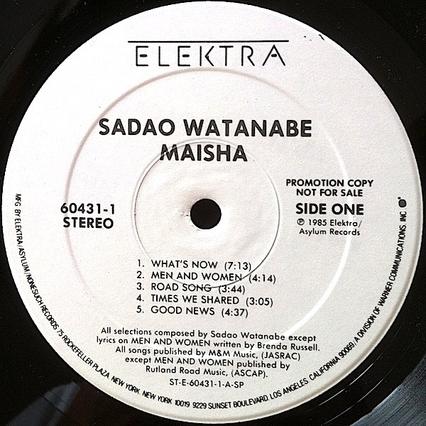 Sadao Watanabe - Maisha | Elektra (60431-1) - 2