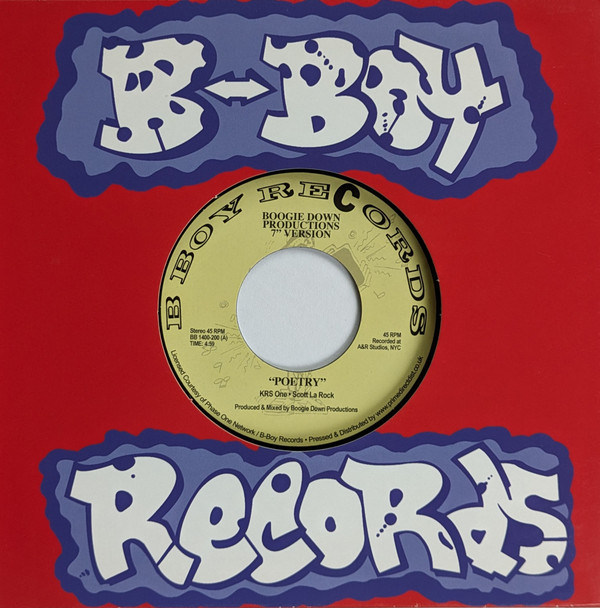Boogie Down Productions - Poetry / My 9mm Goes Bang | B-Boy Records (BB 1400-200)