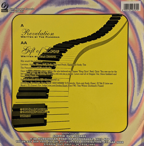 Pianoman And Nils Booph - Revelation / Gift Of Love | Steppin' Out Records (IAN027T) - 2