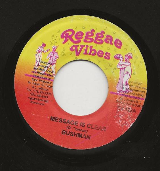 Bushman / Marlon Stewart - Message Is Clear / Open Your Eyes | Reggae Vibes (RV 122) - main Bushman / Marlon Stewart - Message Is Clear / Open Your Eyes | Reggae Vibes (RV 122) - main