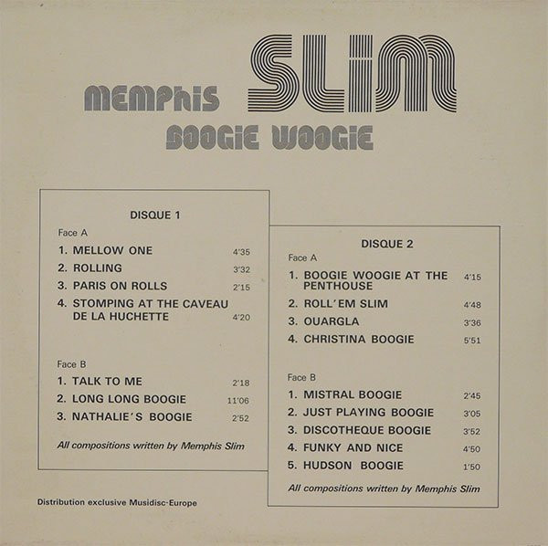 Memphis Slim - Boogie Woogie | Disques Festival (ALBUM 247) - 2 Memphis Slim - Boogie Woogie | Disques Festival (ALBUM 247) - 2