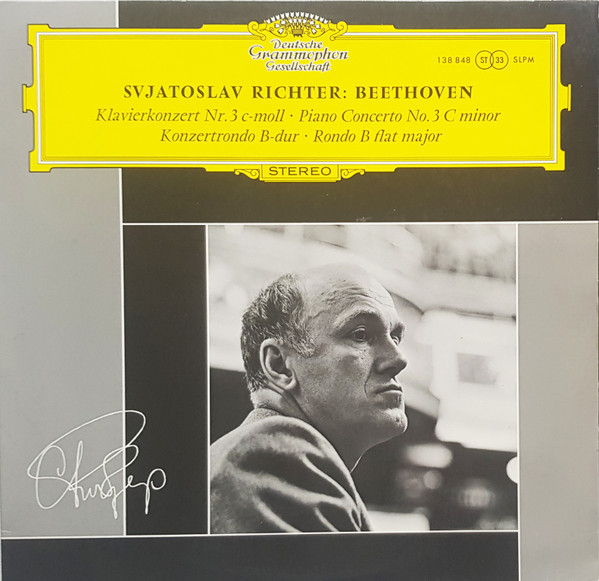 Sviatoslav Richter : Ludwig van Beethoven - Klavierkonzert Nr. 3 C-moll = Piano Concerto No. 3 C Minor • Konzertrondo B-dur = Rondo B Flat Major | Deutsche Grammophon (138 848 SLPM) - main