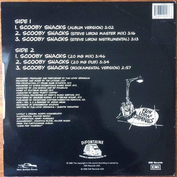Fun Lovin' Criminals - Scooby Snacks | EMI USA (7243 8 82925 6 6) - 2 Fun Lovin' Criminals - Scooby Snacks | EMI USA (7243 8 82925 6 6) - 2