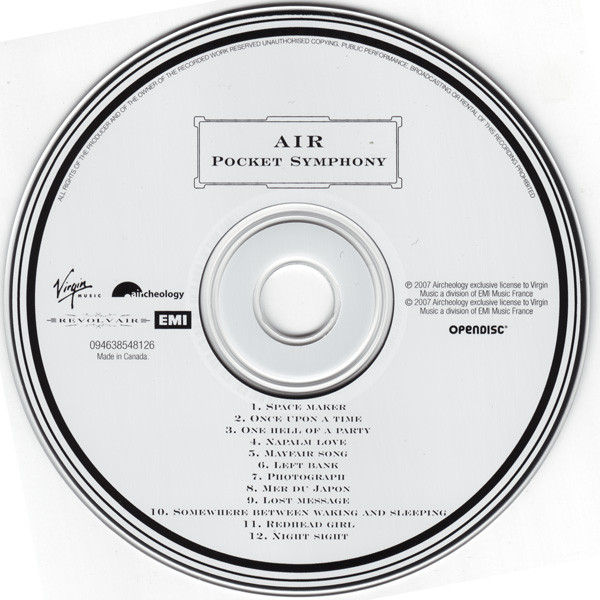AIR - Pocket Symphony | Virgin Music (094638548126) - 3 AIR - Pocket Symphony | Virgin Music (094638548126) - 3