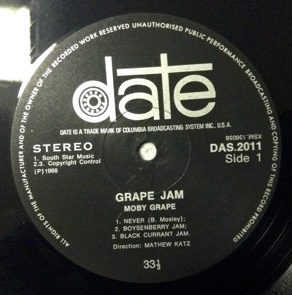 Moby Grape - Grape Jam | Date (DAS2011) - 3 Moby Grape - Grape Jam | Date (DAS2011) - 3