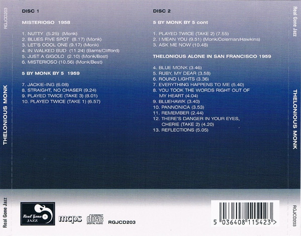 Thelonious Monk - Three Classic Albums | Real Gone (RGJCD203) - 2
