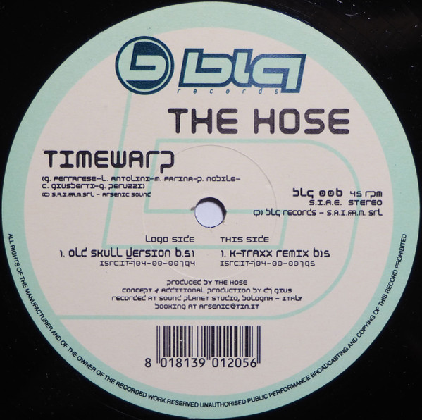 The Hose - Timewarp | Blq Records (BLQ 006) - main