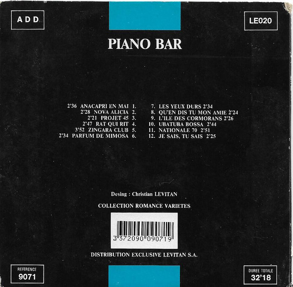 Various - Piano Bar | Levitan Distribution (9071) - 2