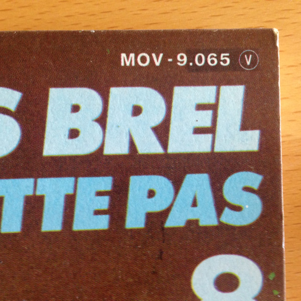 Jacques Brel - Ne Me Quitte Pas | Barclay (MOV-9.065) - 3