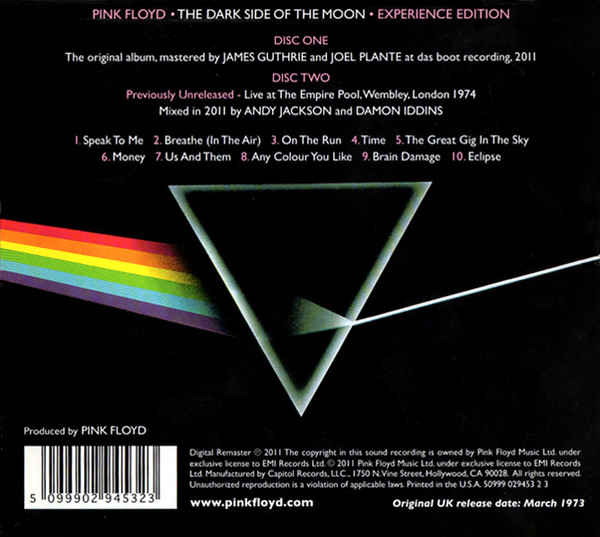 Pink Floyd - The Dark Side Of The Moon | EMI (50999 029453 2 3) - 2