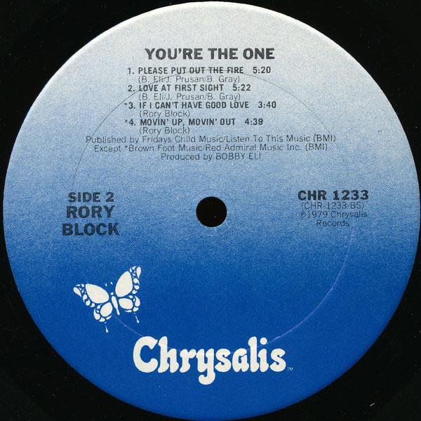 Rory Block - You're The One | Chrysalis (CHR 1233) - 4 Rory Block - You're The One | Chrysalis (CHR 1233) - 4