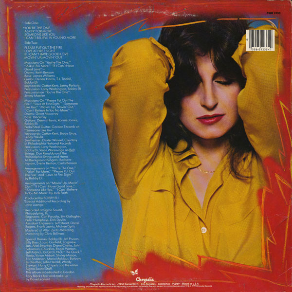 Rory Block - You're The One | Chrysalis (CHR 1233) - 2 Rory Block - You're The One | Chrysalis (CHR 1233) - 2