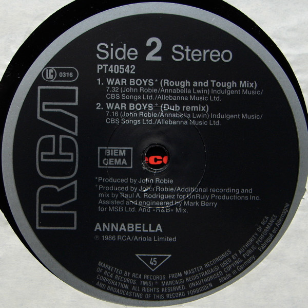 Annabella Lwin - Fever | RCA (PT40542) - main