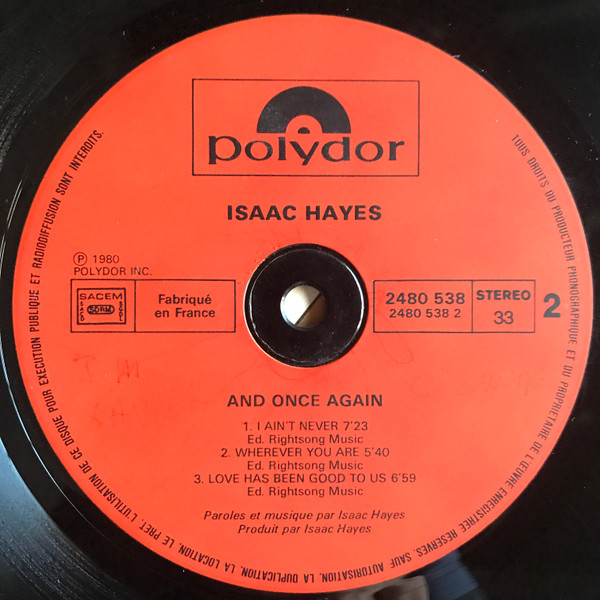 Isaac Hayes - And Once Again | Polydor (2480 538) - 4 Isaac Hayes - And Once Again | Polydor (2480 538) - 4