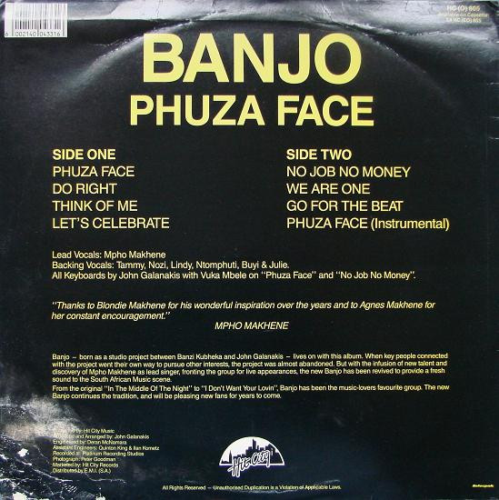 Banjo - Phuza Face | Hit City (HC (O) 805) - 2 Banjo - Phuza Face | Hit City (HC (O) 805) - 2