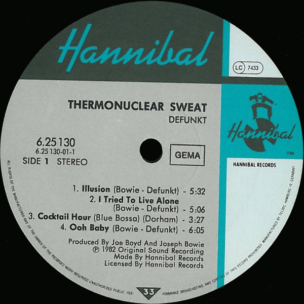 Defunkt - Thermonuclear Sweat | Hannibal Records (6.25130 YP) - 3