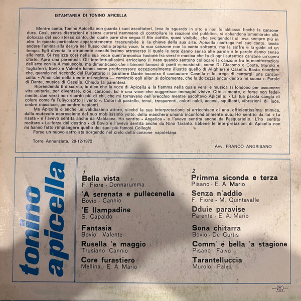 Tonino Apicella - Chell’E Dint’'O Cascione | Scugnizzo (LPSC 304) - 2 Tonino Apicella - Chell’E Dint’'O Cascione | Scugnizzo (LPSC 304) - 2