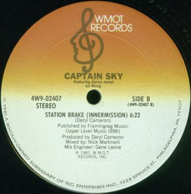 Captain Sky - Station Brake | WMOT Records (4W9-02407) - 2