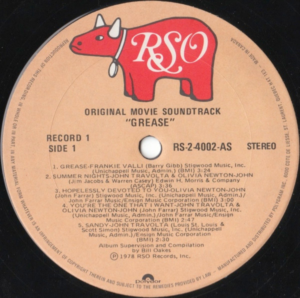 Various - Grease (The Original Soundtrack From The Motion Picture) | RSO (RS-2-4002) - 2