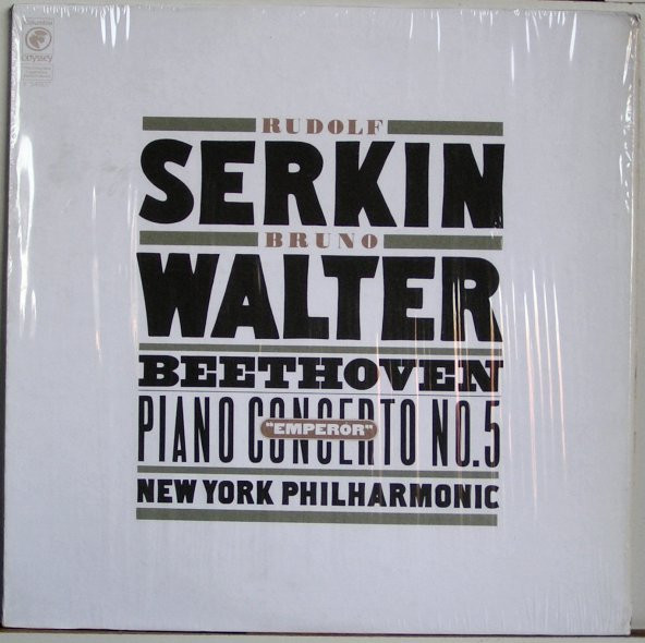Ludwig van Beethoven , Rudolf Serkin / Bruno Walter , New York Philharmonic - Piano Concerto No. 5, Op. 73 "Emperor" | Columbia Odyssey (Y 34607) - main