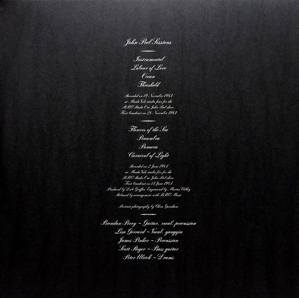 Dead Can Dance - Garden Of The Arcane Delights • The John Peel Sessions | 4AD (DAD 3628) - 3 Dead Can Dance - Garden Of The Arcane Delights • The John Peel Sessions | 4AD (DAD 3628) - 3
