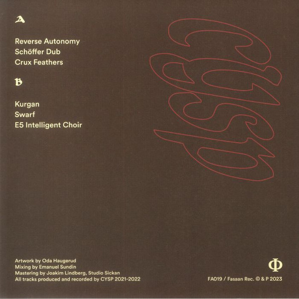 CYSP - CYSP | Fasaan Recordings (FA019) - 2 CYSP - CYSP | Fasaan Recordings (FA019) - 2