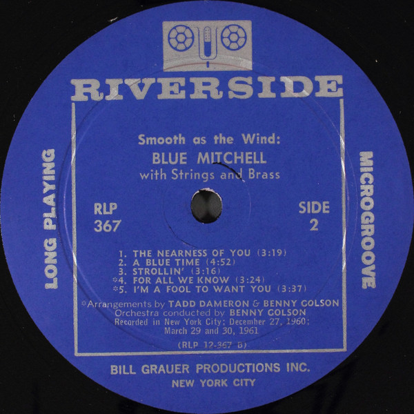 The Blue Mitchell Orchestra - Smooth As The Wind | Riverside Records (RLP 367) - 4