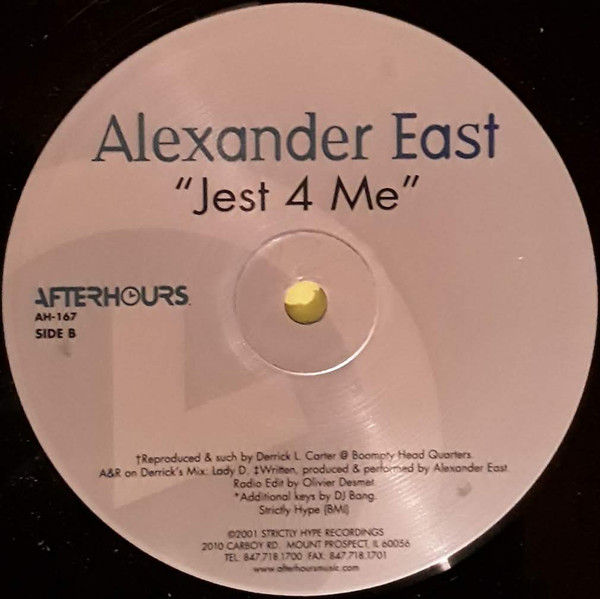 Alexander East - Jest 4 Me | Afterhours (AH-167) - main Alexander East - Jest 4 Me | Afterhours (AH-167) - main