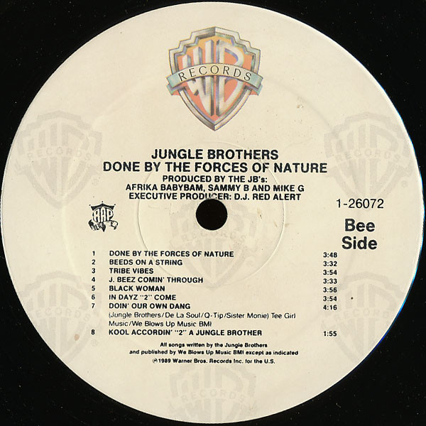 Jungle Brothers - Done By The Forces Of Nature | Warner Bros. Records (9 26072-1) - 4 Jungle Brothers - Done By The Forces Of Nature | Warner Bros. Records (9 26072-1) - 4