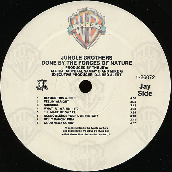 Jungle Brothers - Done By The Forces Of Nature | Warner Bros. Records (9 26072-1) - 3 Jungle Brothers - Done By The Forces Of Nature | Warner Bros. Records (9 26072-1) - 3