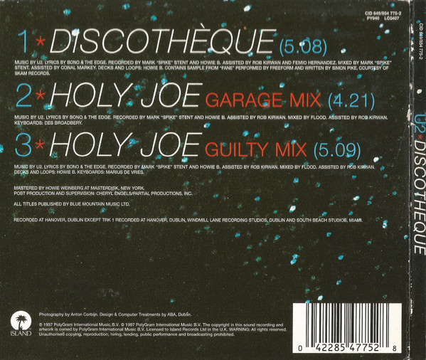 U2 - Discothèque | Island Records (CID 649) - 2