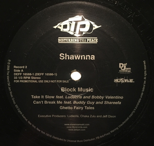 Shawnna - Block Music | Disturbing Tha Peace (DEFF 16586-1) - 3 Shawnna - Block Music | Disturbing Tha Peace (DEFF 16586-1) - 3