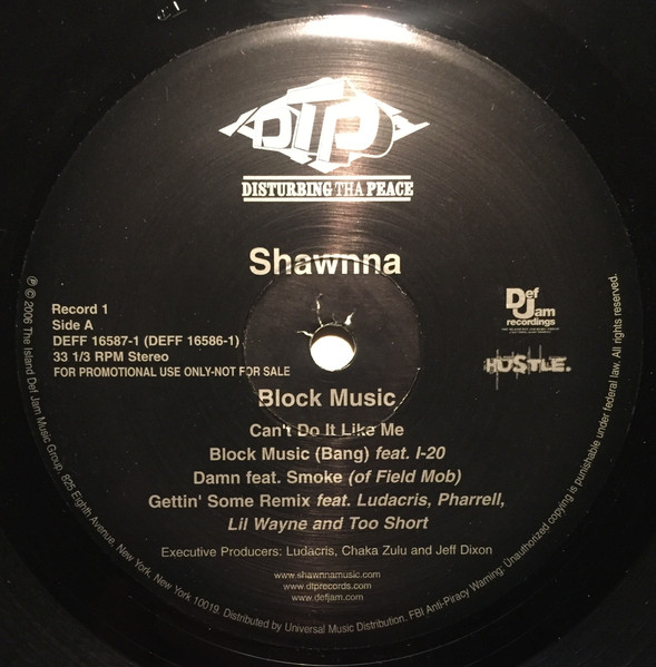 Shawnna - Block Music | Disturbing Tha Peace (DEFF 16586-1)
