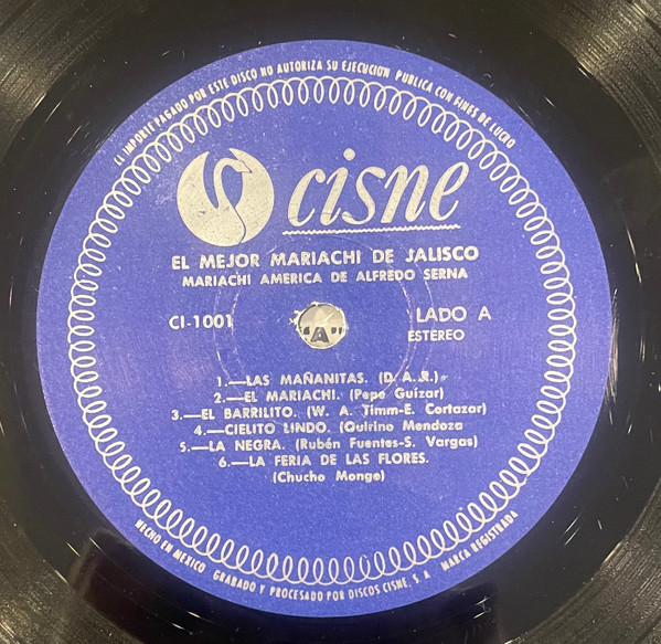Mariachi América de Alfredo Serna - El Mejor Mariachi De Jalisco | Cisne (CI-1001) - 3