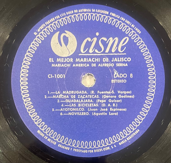 Mariachi América de Alfredo Serna - El Mejor Mariachi De Jalisco | Cisne (CI-1001) - 4
