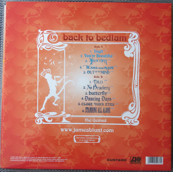 James Blunt - Back To Bedlam: The Demos | Custard Records (none) - 2