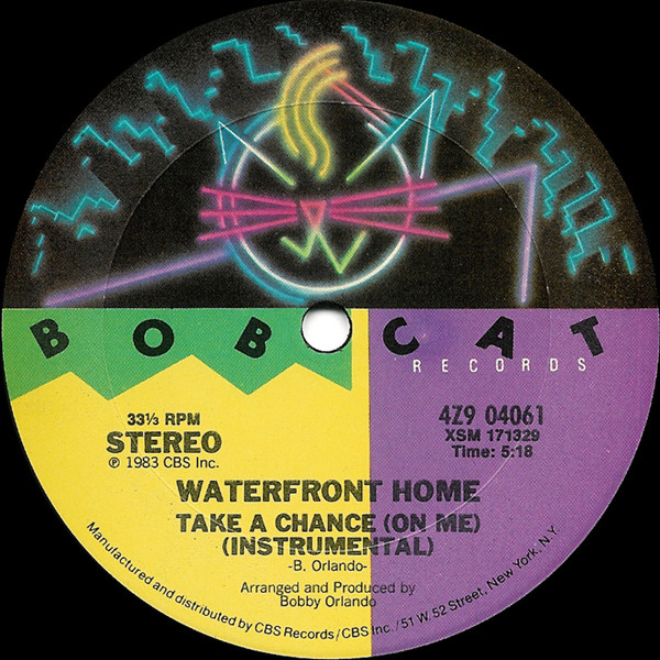 Waterfront Home - Take A Chance (On Me) | Bobcat Records (4Z9 04061) - 2 Waterfront Home - Take A Chance (On Me) | Bobcat Records (4Z9 04061) - 2