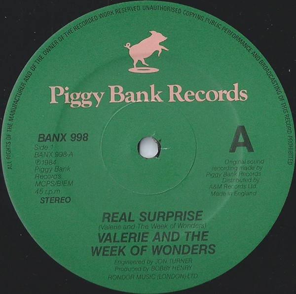 Valerie And The Week Of Wonders - Real Surprise (Wonder Mix) | Piggy Bank Records (BANX 998) - 3