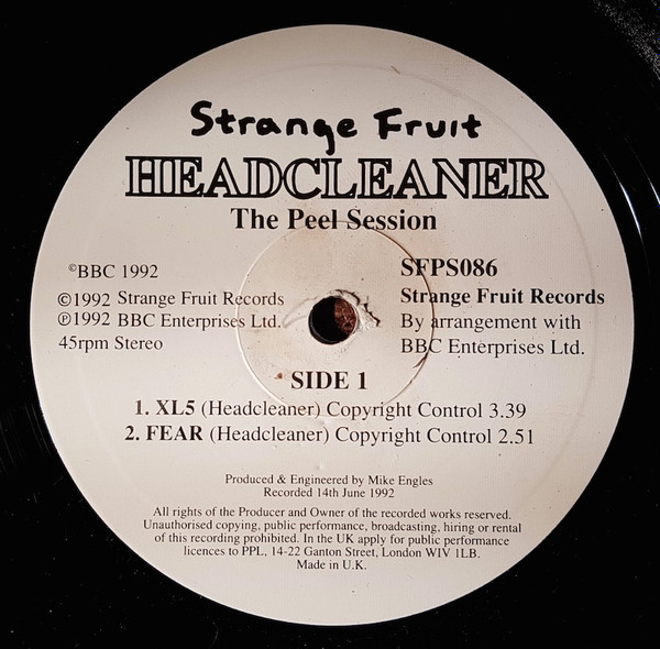 Headcleaner - The Peel Session | Strange Fruit (SFPS086) - 3 Headcleaner - The Peel Session | Strange Fruit (SFPS086) - 3