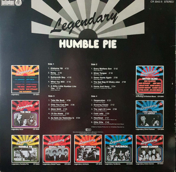 Humble Pie - Legendary Humble Pie | Charly Records (CR 3043) - 2 Humble Pie - Legendary Humble Pie | Charly Records (CR 3043) - 2