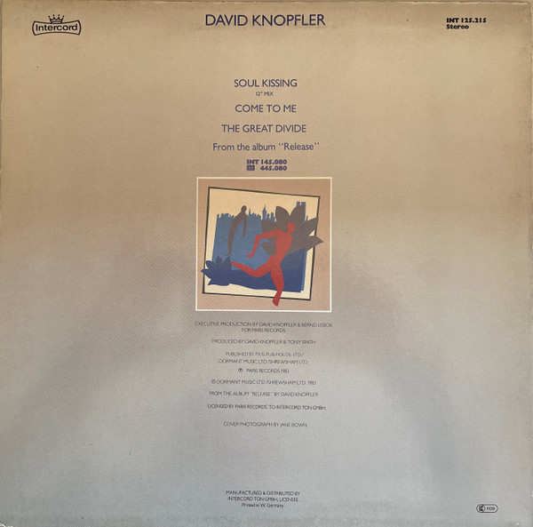 David Knopfler - Soul Kissing (12" Mix) | Intercord (INT 125.215) - 2