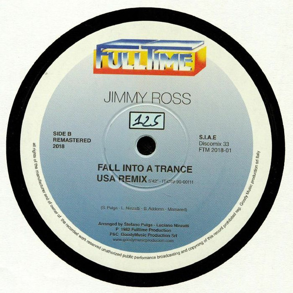 Kano / Jimmy Ross - Can't Hold Back (Your Loving) / Fall Into A Trance | Full Time Records (FTM 2018-01) - 2 Kano / Jimmy Ross - Can't Hold Back (Your Loving) / Fall Into A Trance | Full Time Records (FTM 2018-01) - 2