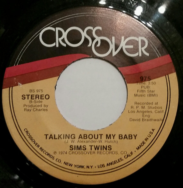 Sims Twins - It's All Over / Talking About My Baby | Crossover Records (975) - 2 Sims Twins - It's All Over / Talking About My Baby | Crossover Records (975) - 2