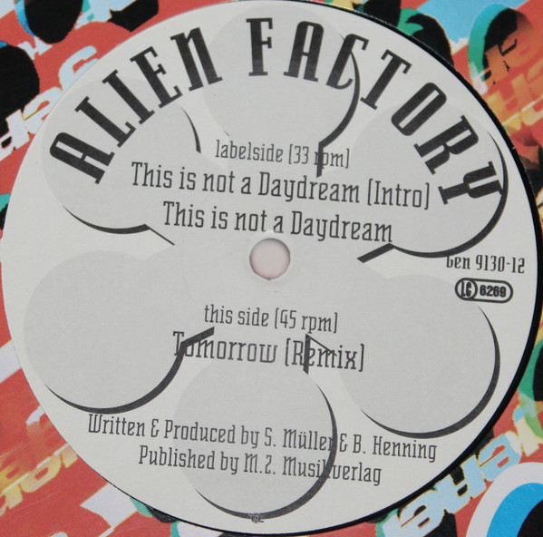 Alien Factory - This Is Not A Daydream | Generator Records (Gen 9130-12)