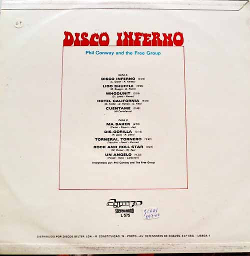 Phil Conway And The Free Group - Disco Inferno | Olympo (L-575) - main