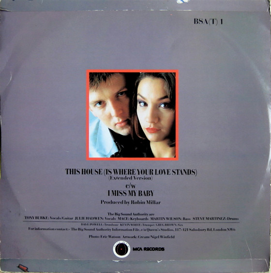 Big Sound Authority - This House (Is Where Your Love Stands) | MCA Records (BSAT 1) - main