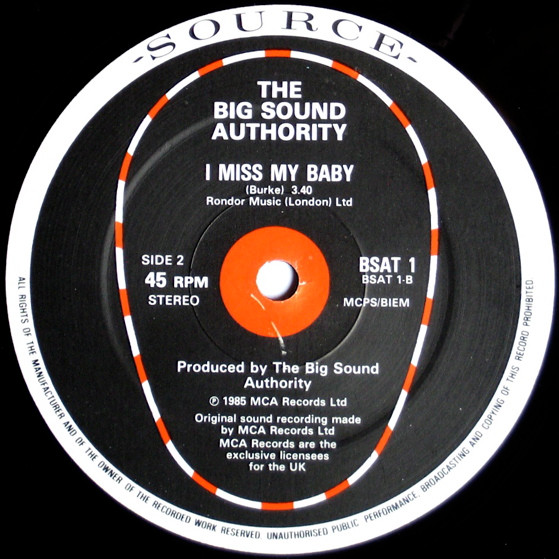Big Sound Authority - This House (Is Where Your Love Stands) | MCA Records (BSAT 1) - 2