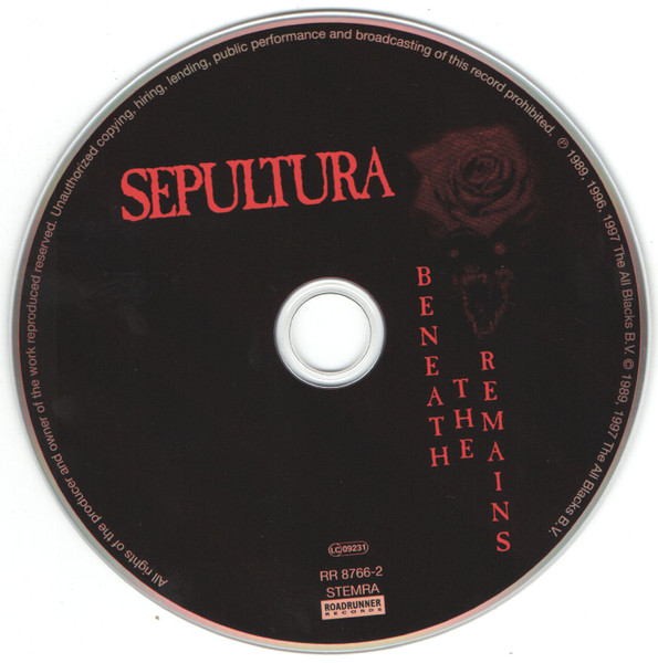 Sepultura - Beneath The Remains | Roadrunner Records (RR 8766-2) - 3