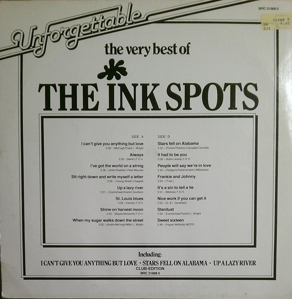 The Ink Spots - The Very Best Of The Ink Spots | BRC (BRC 31 068 0) - 2